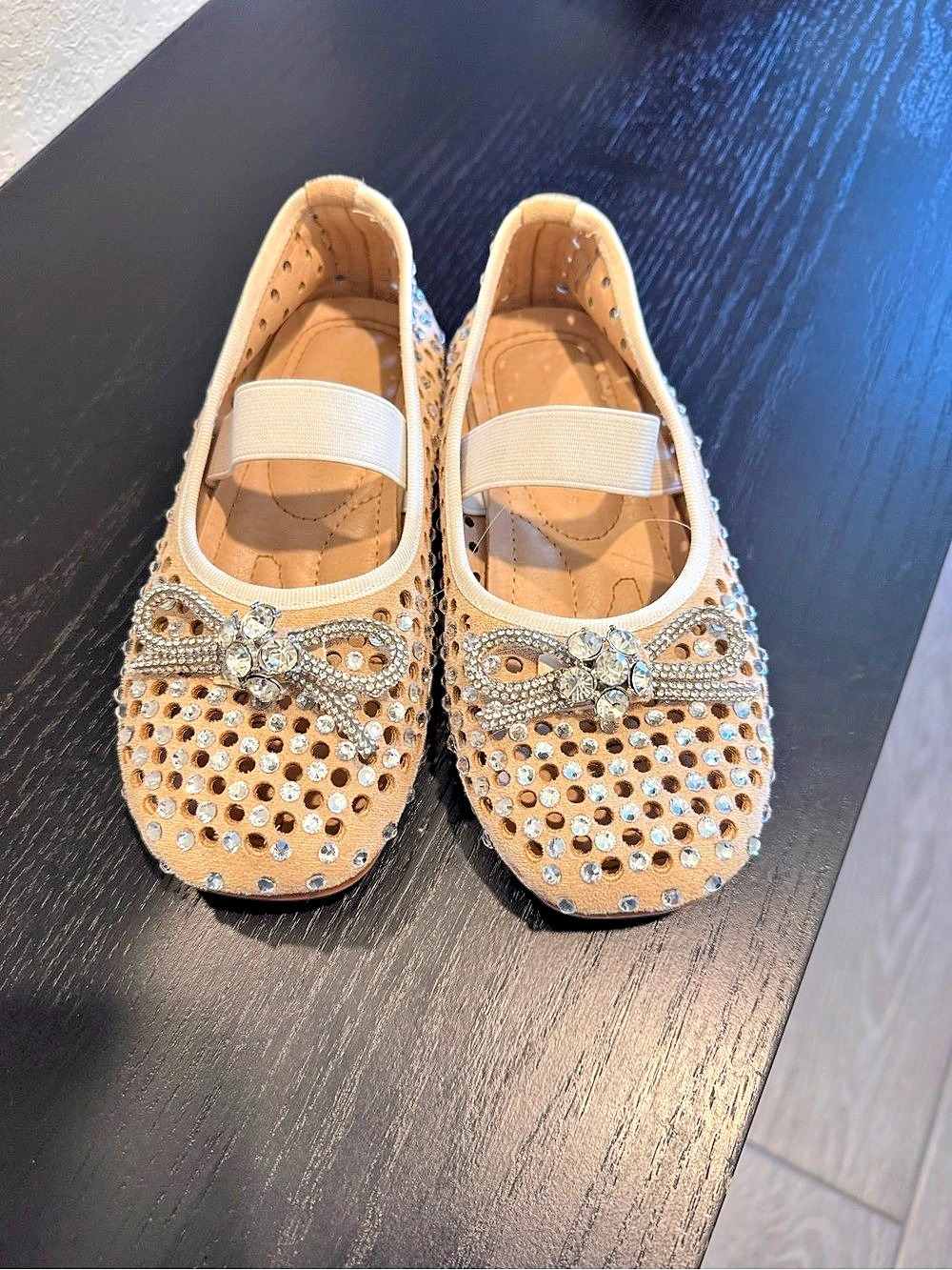 Lola and the Boys GOLDEN SHIMMER BALLET FLAT